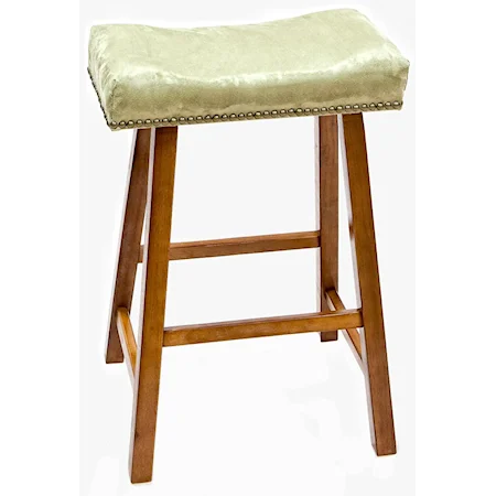 24" Valencia Stool with Upholstered Seat